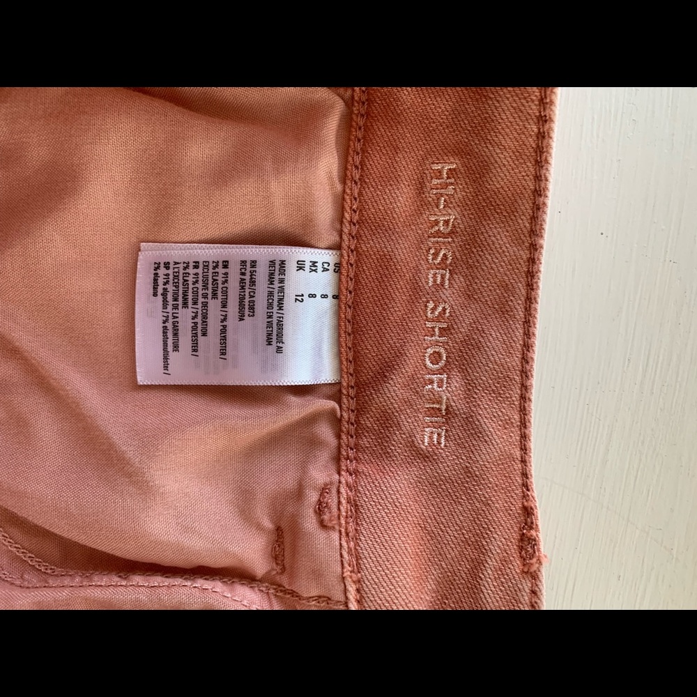 American Eagle high waisted shorts peach